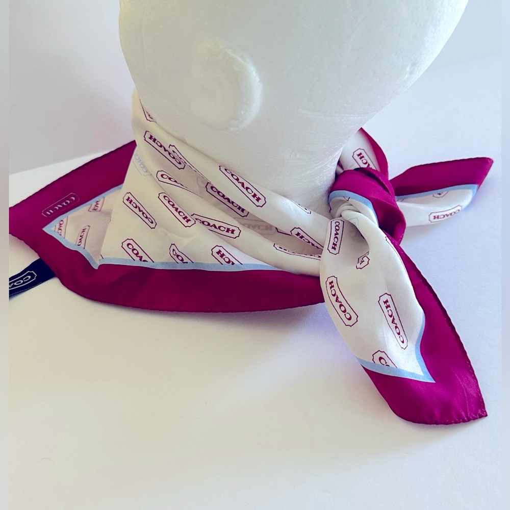 COACH || Monogram Neck Scarf. Sz. - Picture 3 of 13